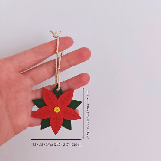 Viseći ukrasi Božićna zvijezda, set od 5 kom