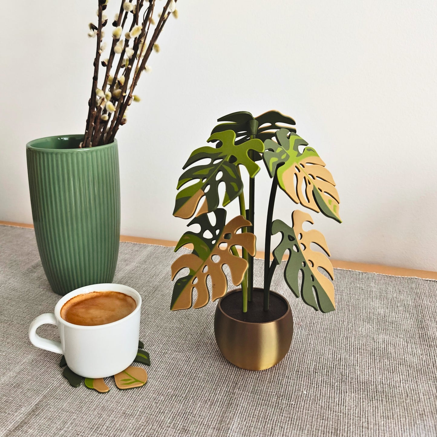 Set podmetača Monstera - listovi s rupicama