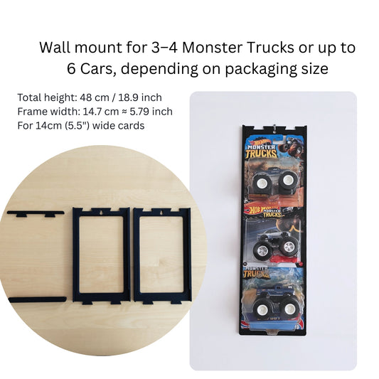 Zidni nosač ili stalak za Hot Wheels Monster Trucks ili The cars