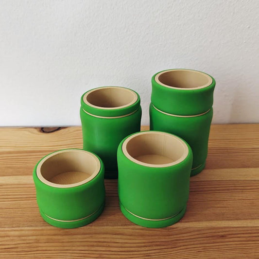 Bamboo Holders, Bamboo Tealight Set, Desk Organizer, Tabletop Decor Unique Housewarming Gift, 3d print