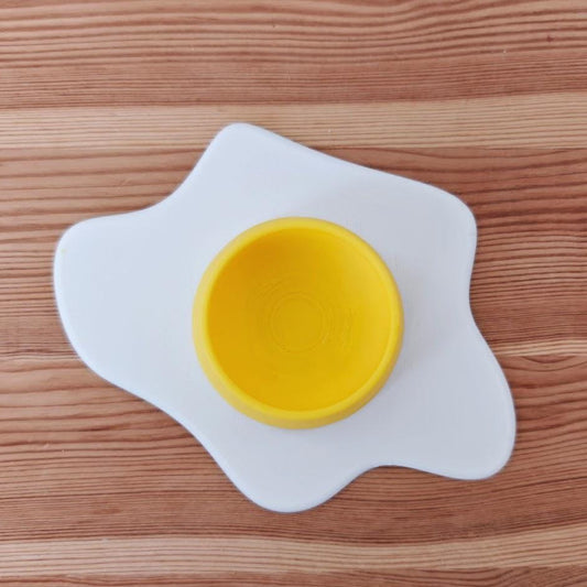 Fun Spilled Egg Egg Holder, Unique Breakfast Table Accessory, Easter Decoration, Spring Decor, Housewarming Gift, 3d print