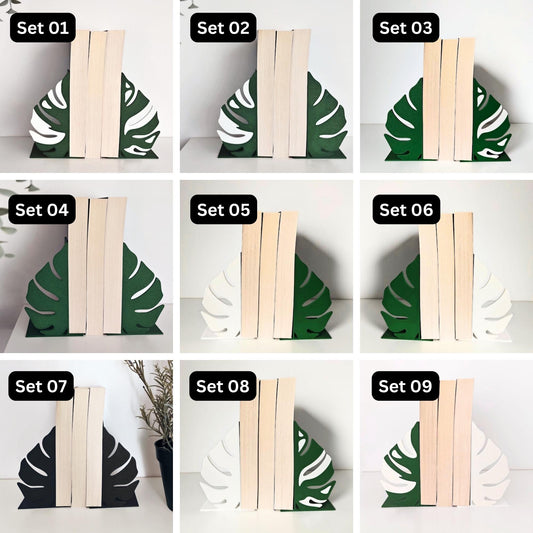 Monstera Bookends, Gift for Book Lovers, Monstera Deliciosa, Monstera Leaf, Monstera Book end, Book display shelf organizer, 3D printed Gift