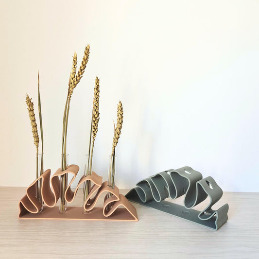 Monstera Leaf Propagation Stand, Hydroponic Test Tube Holder, Rooting Vase with Glass Vials, Cuttings Grow Station, 3D printed organizer