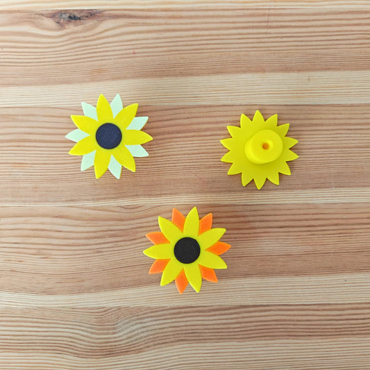 Sunflower Handles for Drawer or Door, Flower Handle, Cabinet Pull, Door knob, Floral Design, 3d print