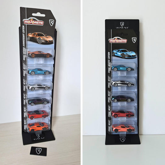 Majorette Wall Mount or Stand, Fits up to 11 Majorette Cars, Modular & Expandable Organizer