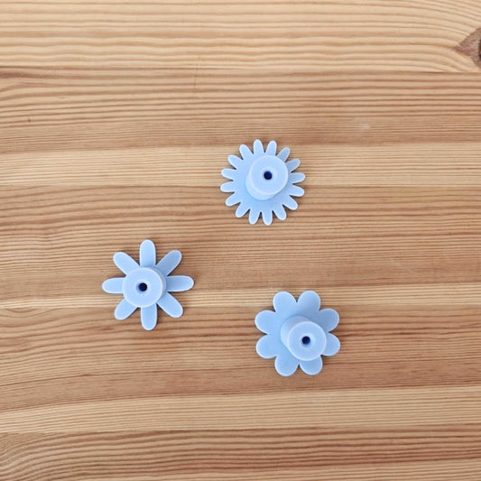 Blue Flower Handles for Drawer or Door, Cabinet Pull, Door knob, Floral Design, 3d print