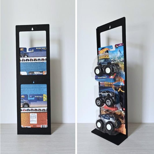 Hot Wheels Wall Mount or Stand, Fits 3-4 Monster Trucks or The Cars, Modular & Expandable Organizer
