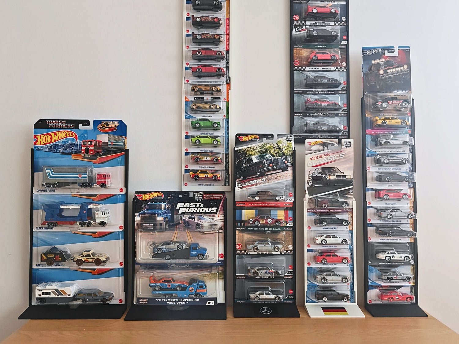 Hot Wheels displays