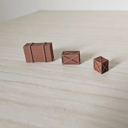 Set od 3 sanduka u mjerilu 1/64, 1/24, 1/18