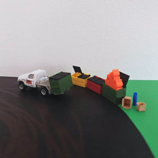 Minijaturni kontejner za otpad 1:64