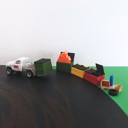 Minijaturni kontejner za otpad 1:64