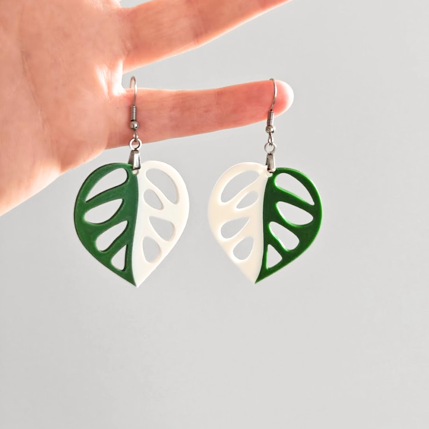 Naušnice Monstera Adansonii
