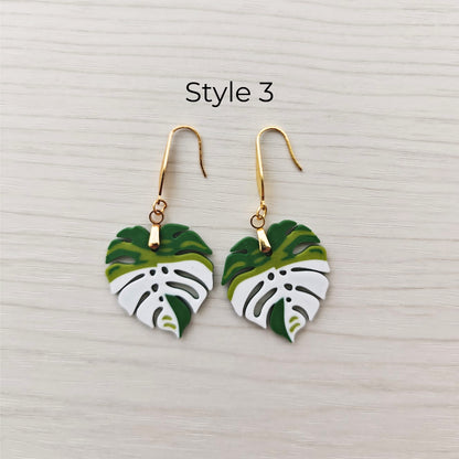 Naušnice Monstera, listovi s rupicama
