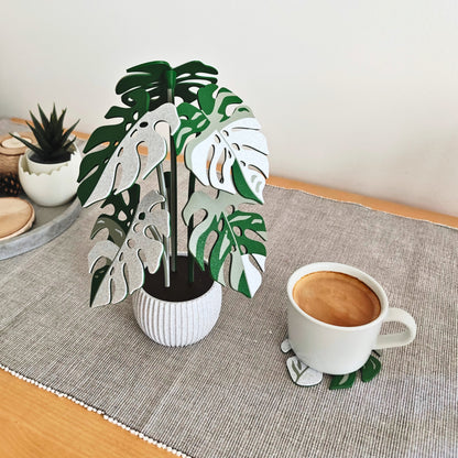 Set podmetača Monstera - listovi s rupicama