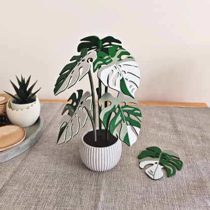 Set podmetača Monstera - listovi s rupicama