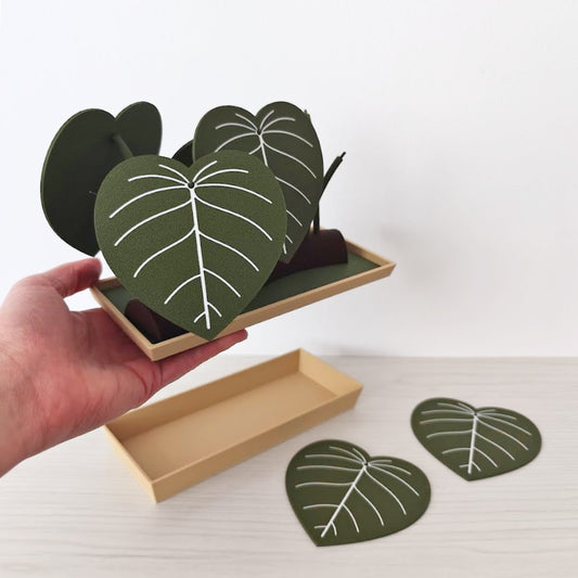 Set podmetača Philodendron s posudicom za pohranu