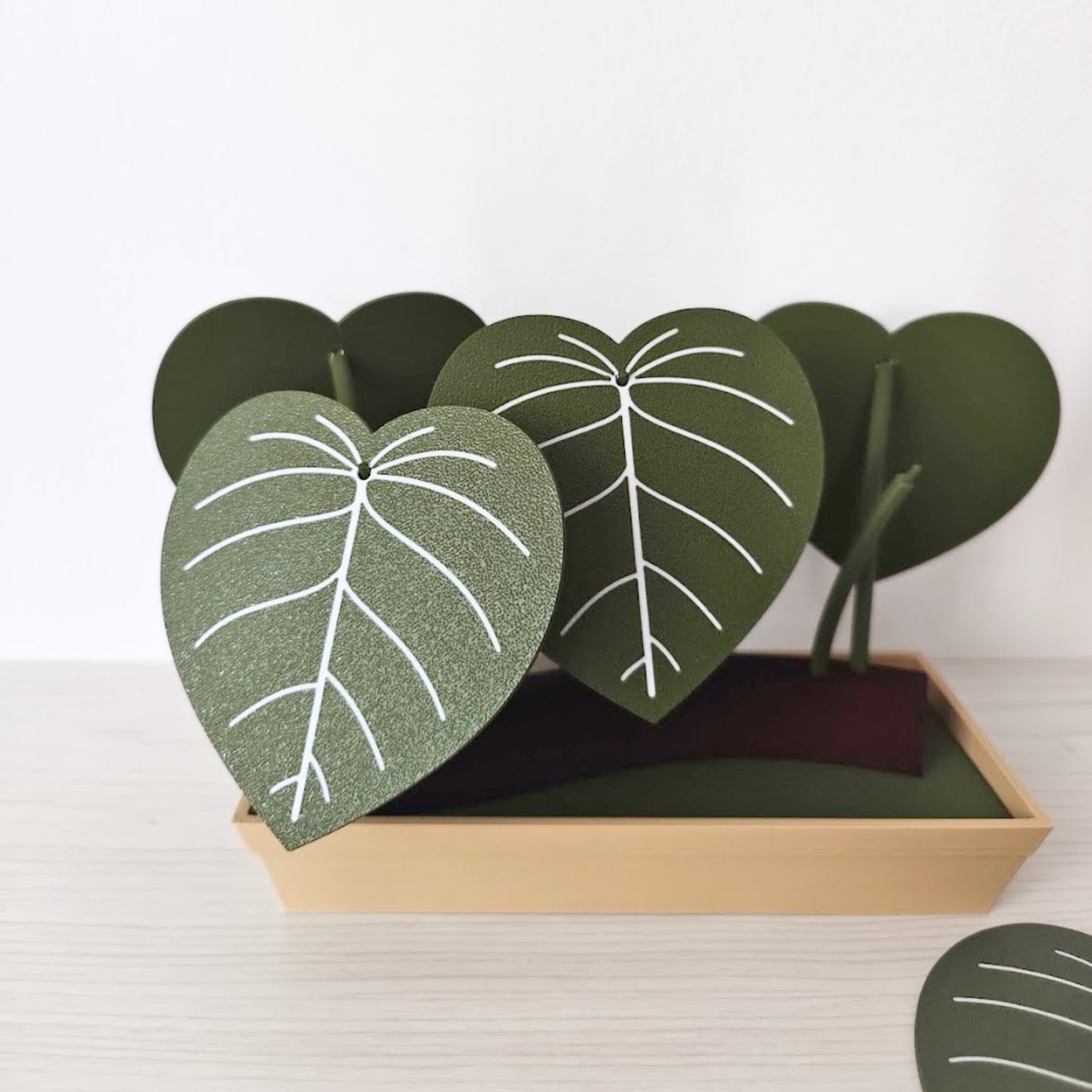 Set podmetača Philodendron s posudicom za pohranu