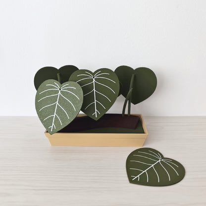 Set podmetača Philodendron s posudicom za pohranu