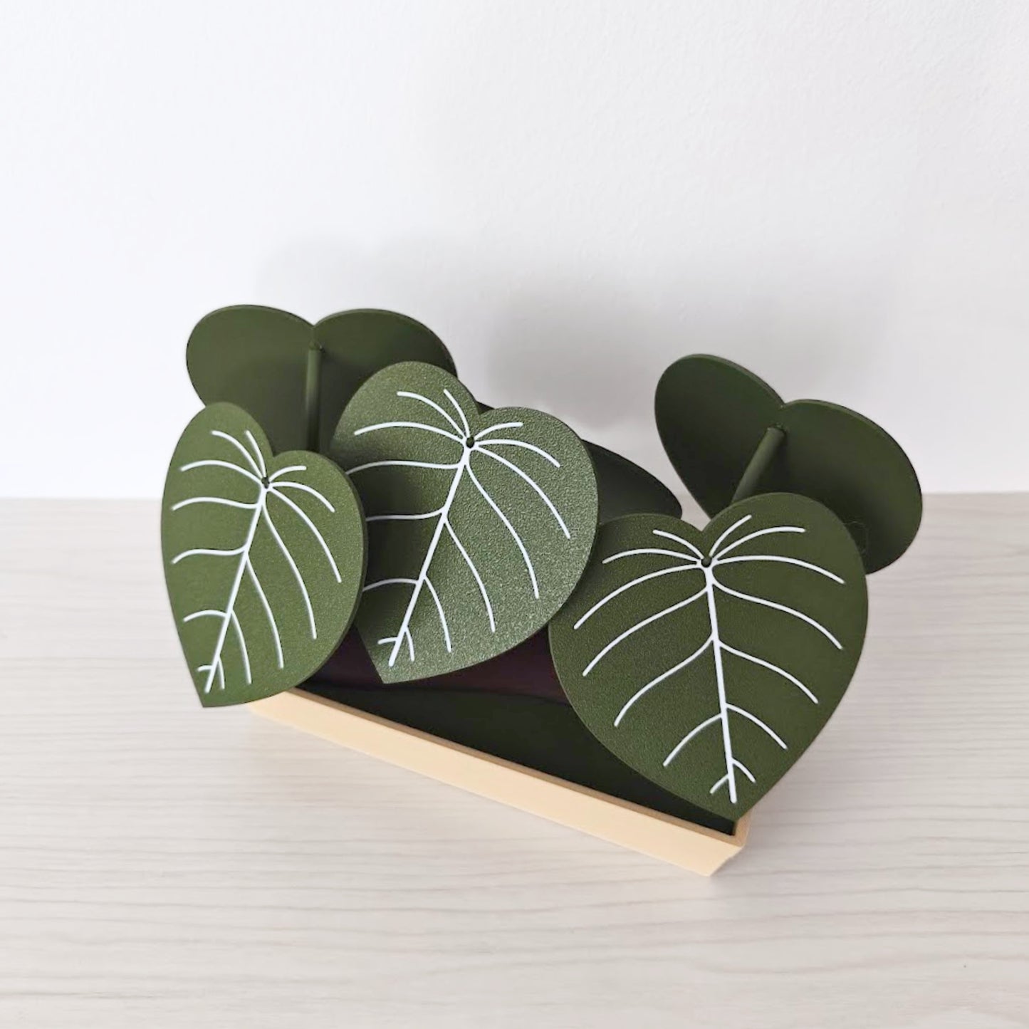 Set podmetača Philodendron s posudicom za pohranu