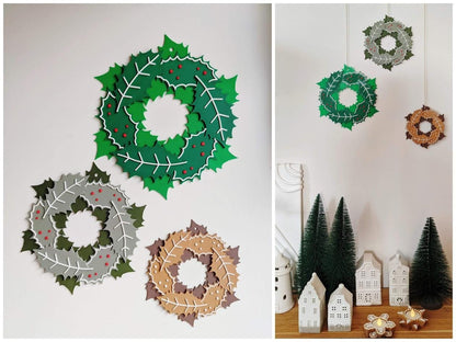 Christmas wreath garland holiday decoration