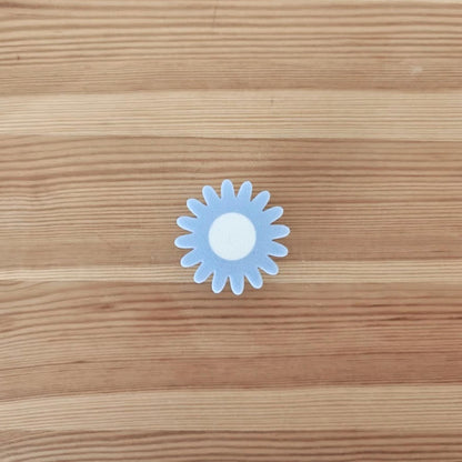 Blue Flower Handles for Drawer or Door, Cabinet Pull, Door knob, Floral Design, 3d print