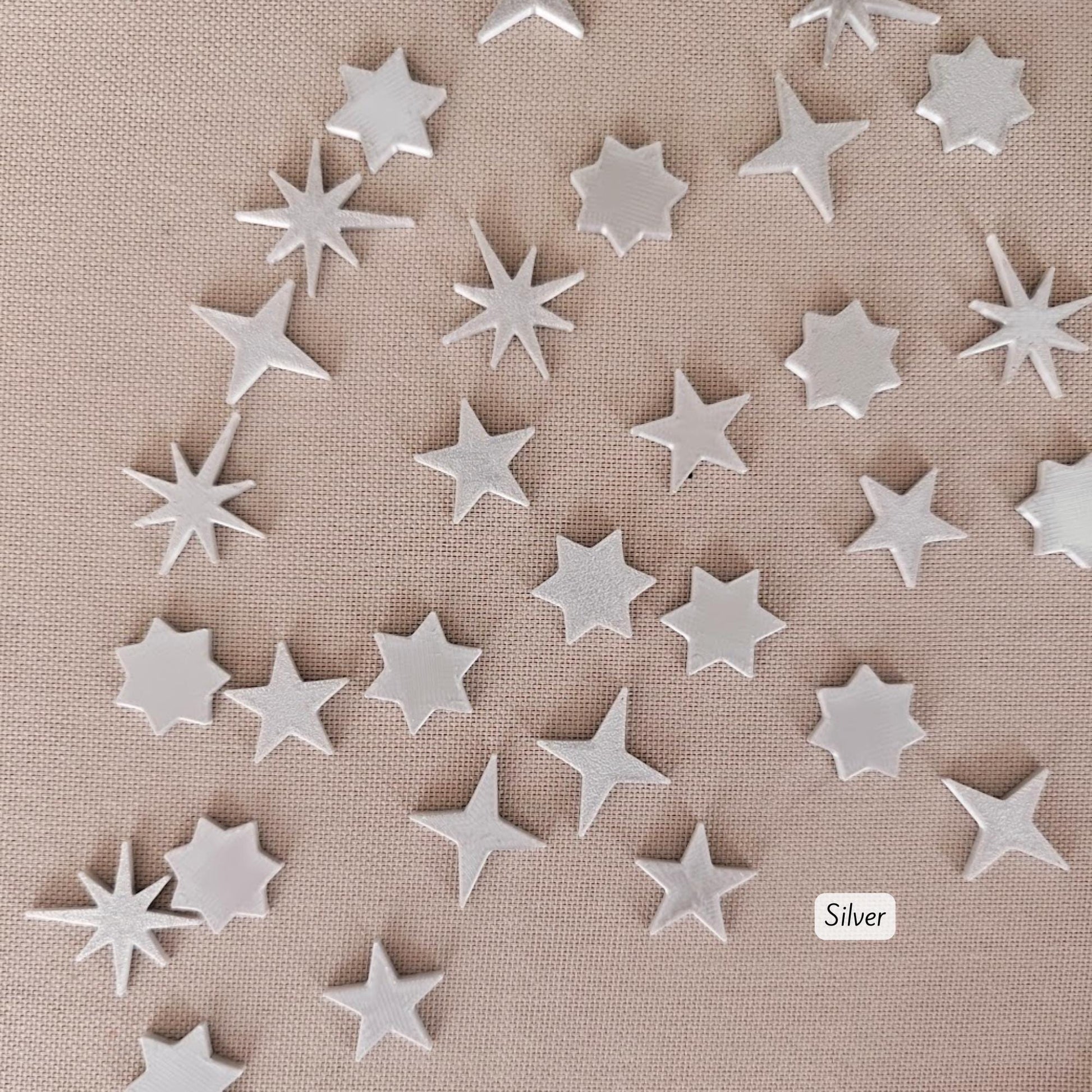 Star Confetti, 5 Shapes, 3D Printed Table Decor, Party Decorations, Holiday Wedding Birthday Scatter, Custom Colors Available, Gift Wrapping