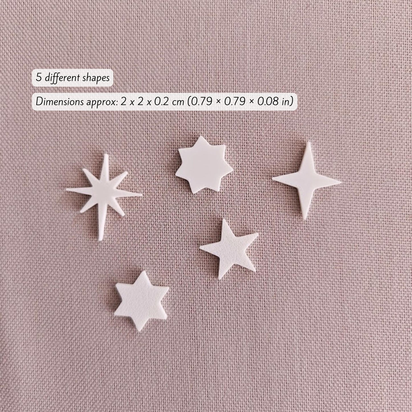 5 different star shapes