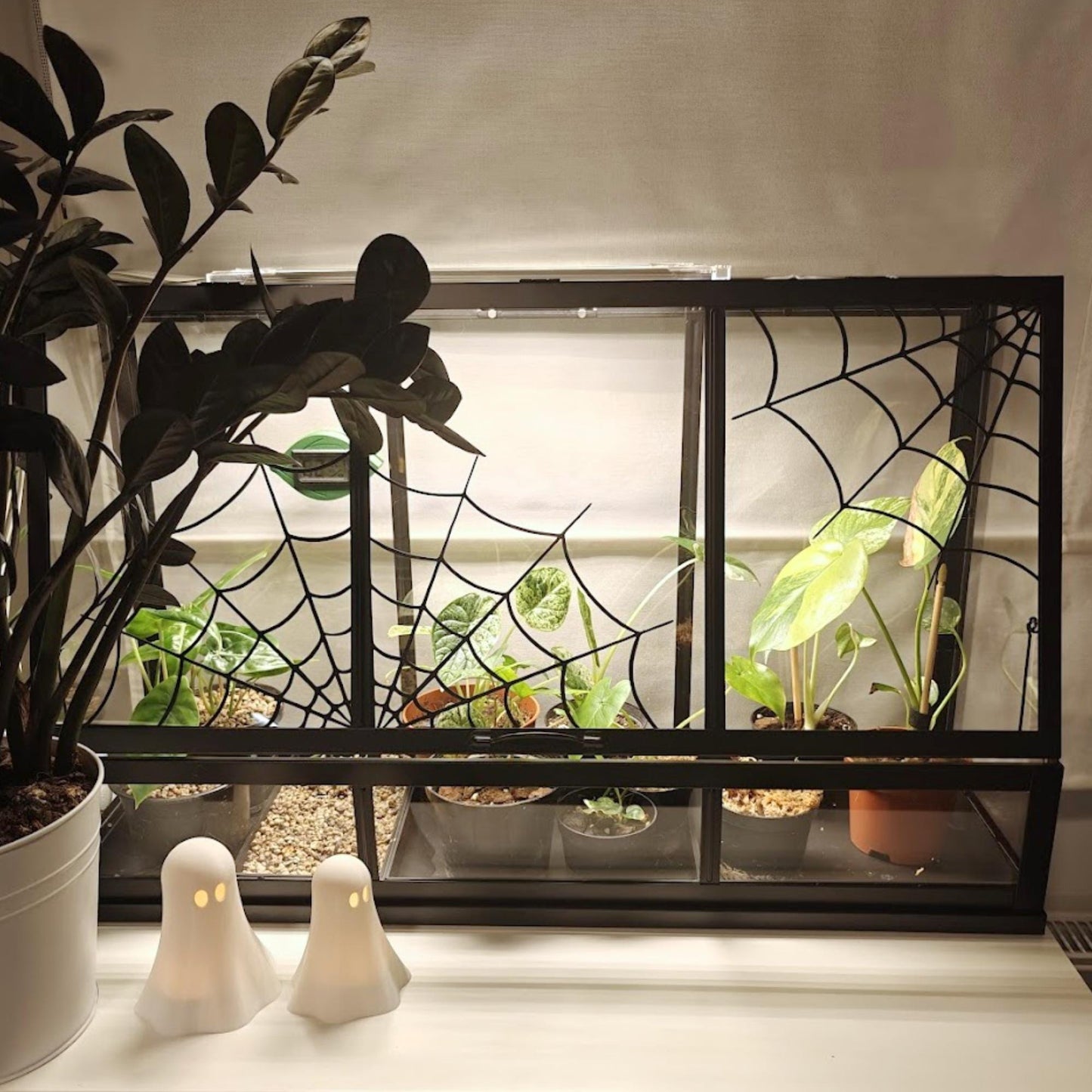 Cobweb Decoration for IKEA AKERBAR Greenhouse, Decor for Both Mini Greenhouse sizes, 3d print