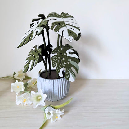 8 Coaster Monstera Thai Constellation, Eight MAGNETIC Leaves, Large Coaster Set, Gift for Plant Lovers, 3D printed Coaster Plant