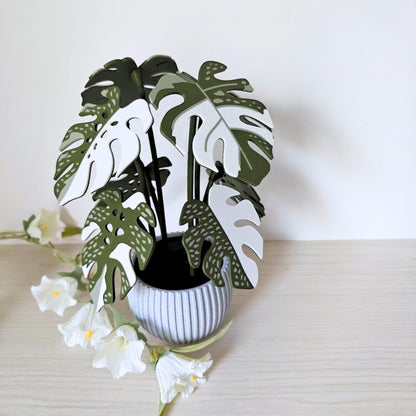 8 Coaster Monstera Thai Constellation, Eight MAGNETIC Leaves, Large Coaster Set, Gift for Plant Lovers, 3D printed Coaster Plant