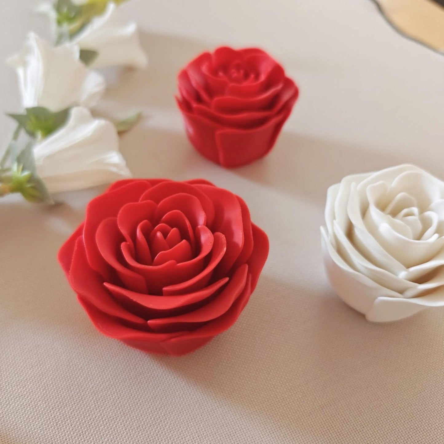 Decorative Roses, Romantic Home Decor, Valentine's Day Gift, 3d Printed Flowers