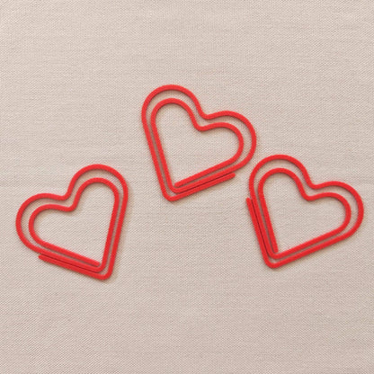 Set of 3 Heart-Shaped Bookmarks, Valentine’s Gift, Cute Book Lover Accessory, Romantic Page Marker, 3D print