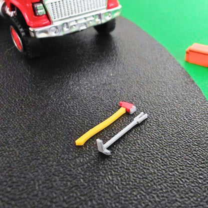 Firefighter Rescue Gear Set 1/64, Axe, Halligan, Pike Pole, EMS Trauma Bags, Fire Truck Diorama Accessories, 3D print