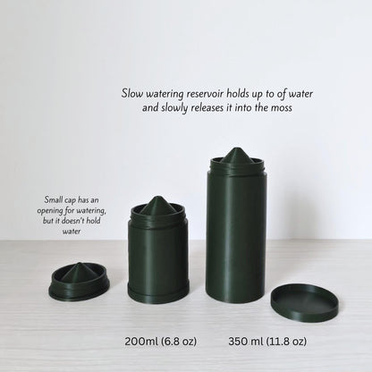 Modular Moss Pole Ø 6 cm (2.36"), Watering Reservoir or Cap, 3D Printed Extendable Plant Support System