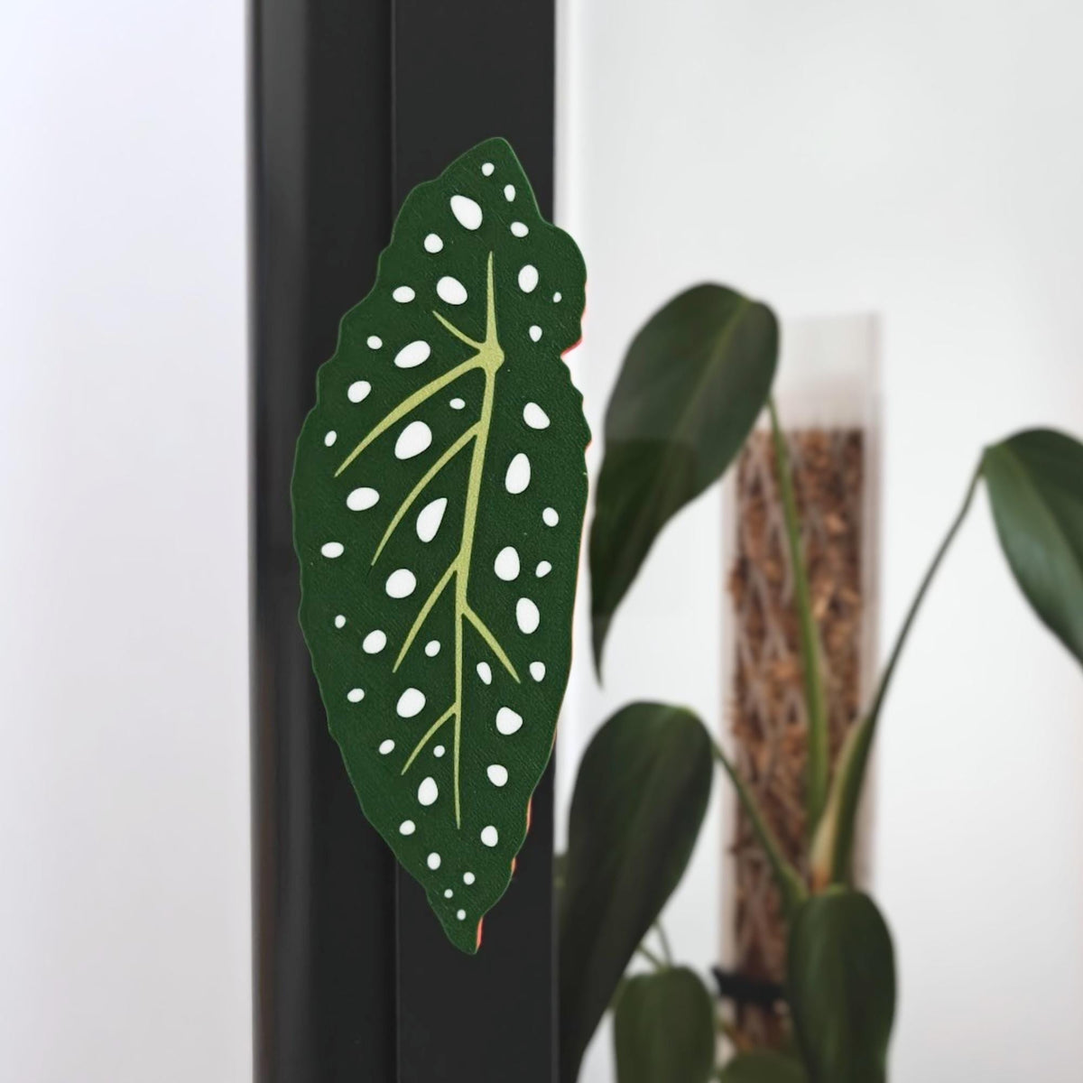 Begonia shaped handle mounted on Ikea Fabrikor cabinet