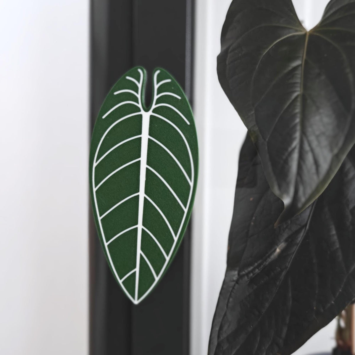 Anthurium Waro shaped handle mounted on Ikea Fabrikor cabinet