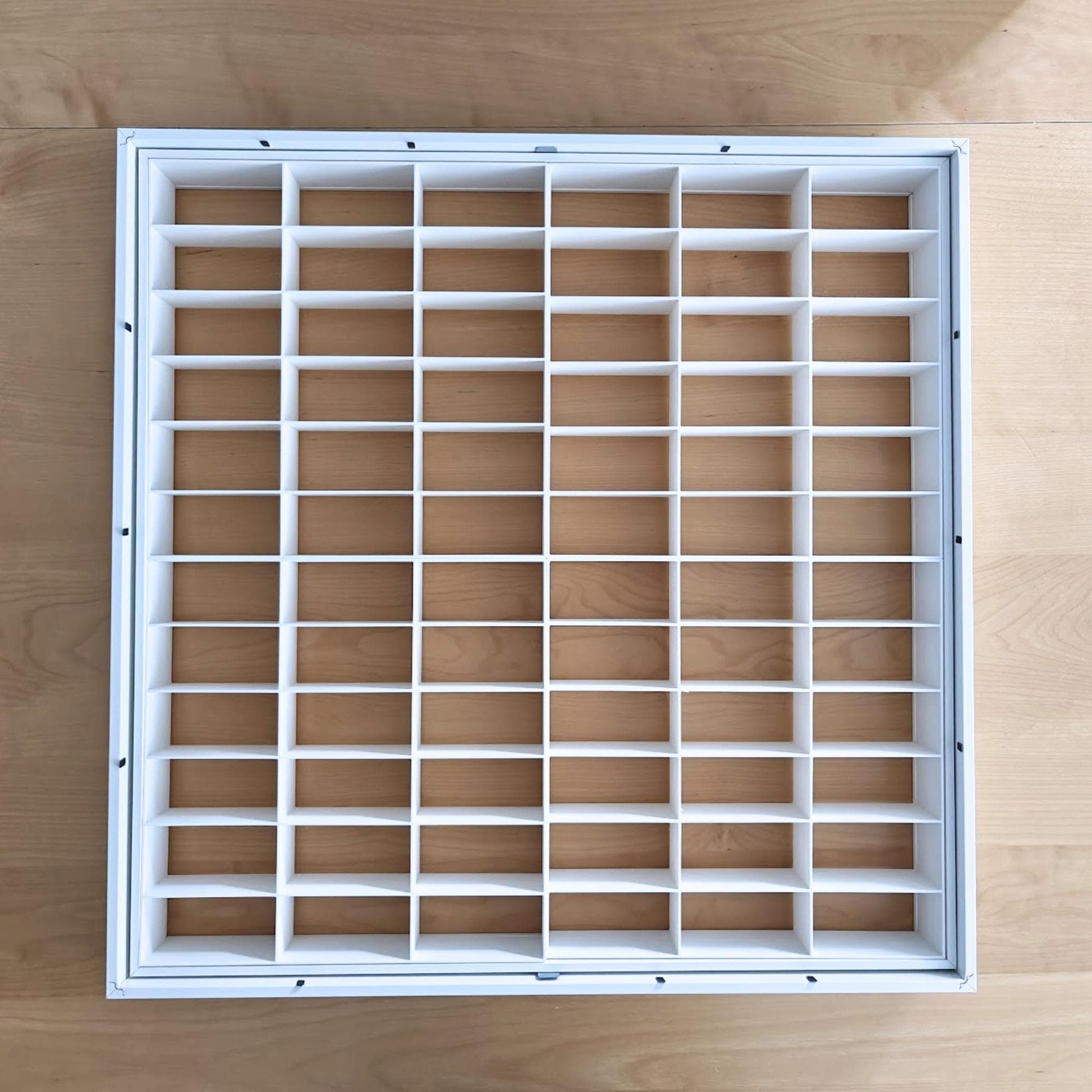 Back view of Sannahed frame with insert installed, showing mounting area