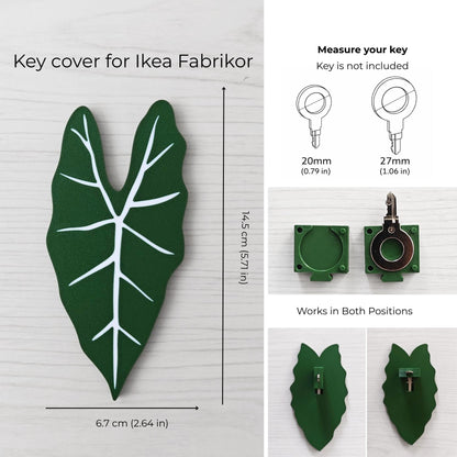 Key cover for Ikea Fabrikor - Alocasia leaf