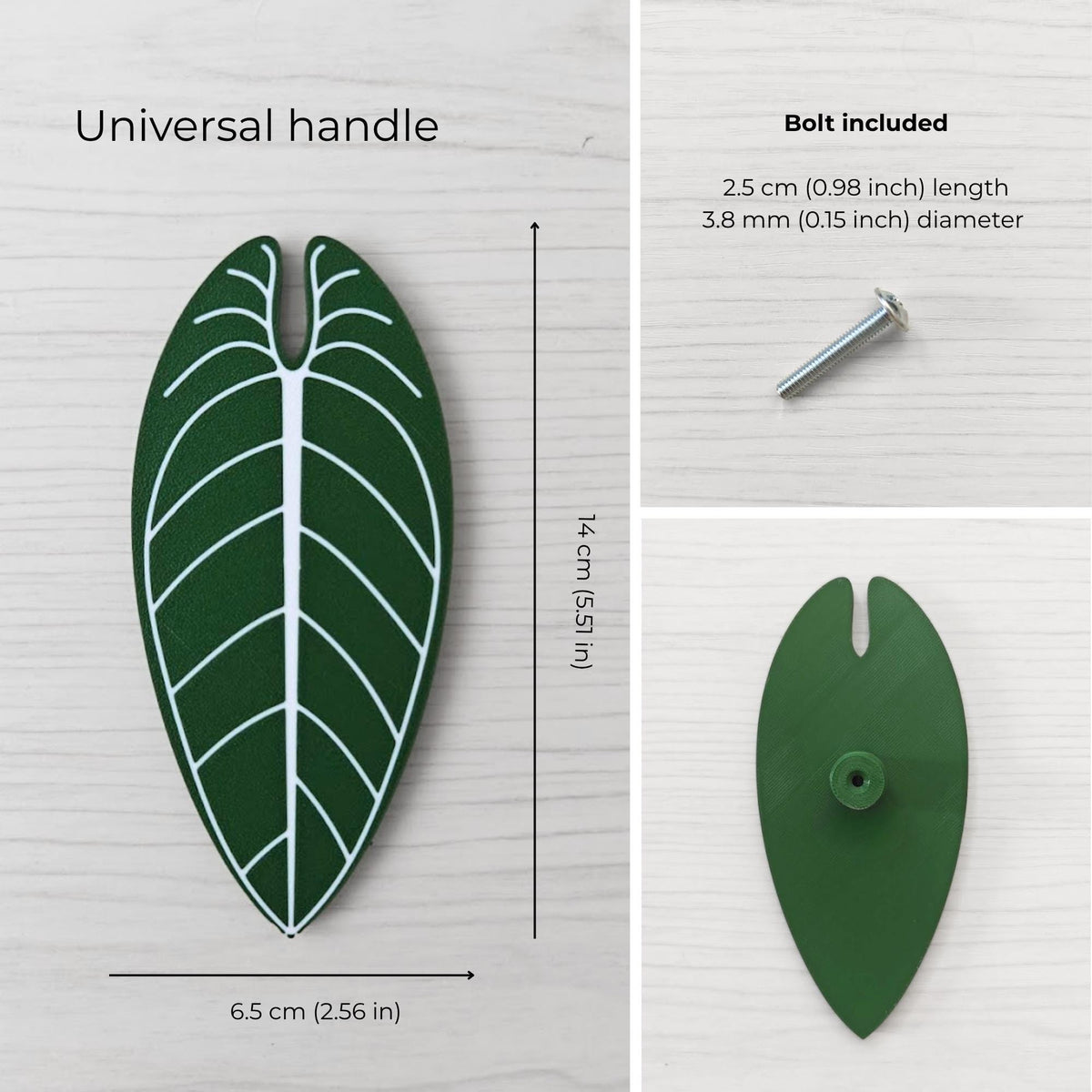 Universal handle with M4x25 bolt included