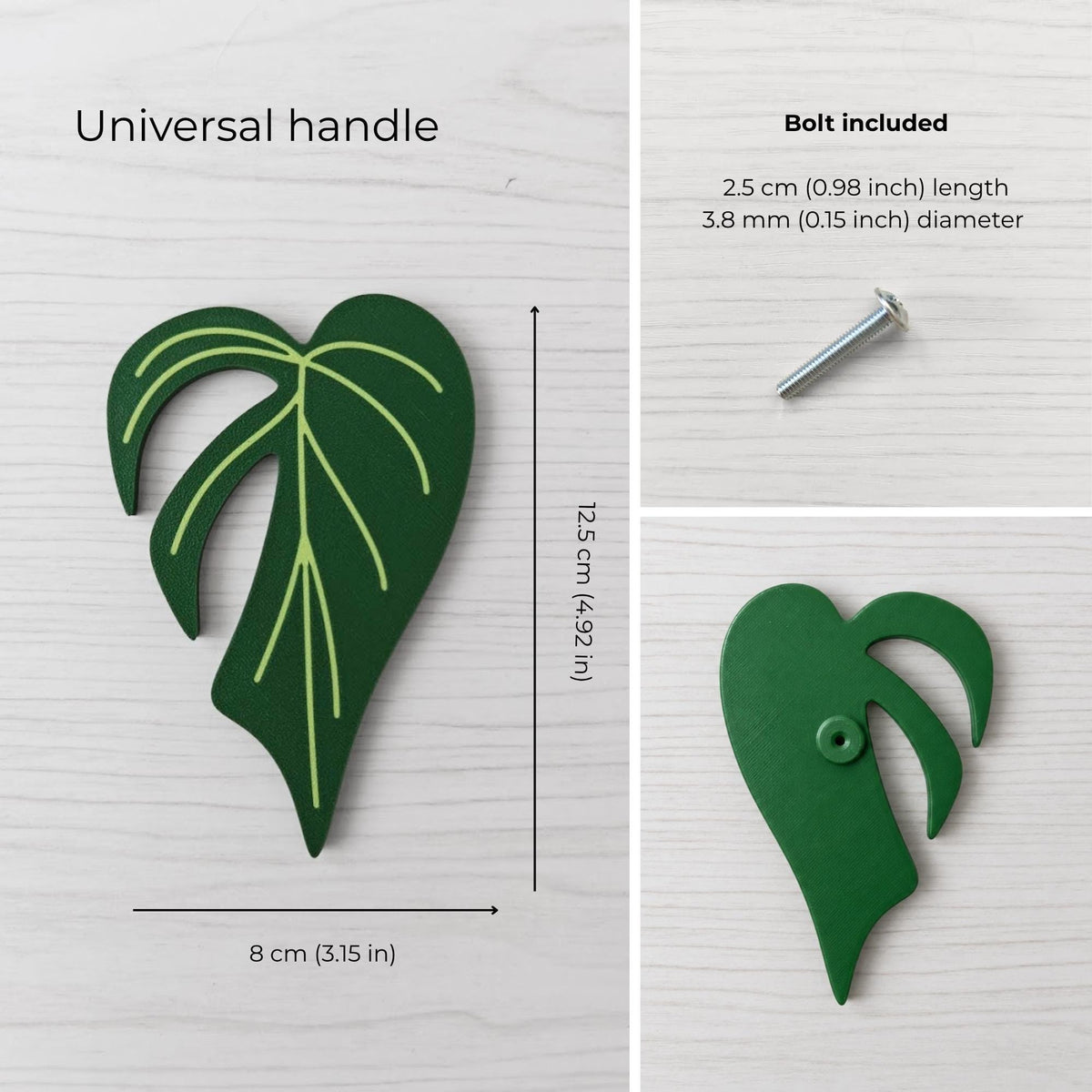 Universal handle with M4x25 bolt included