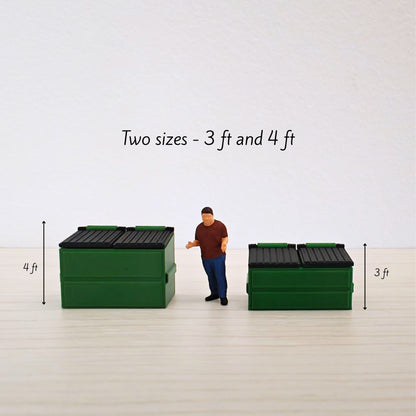 Minijaturni kontejner za otpad 1:64